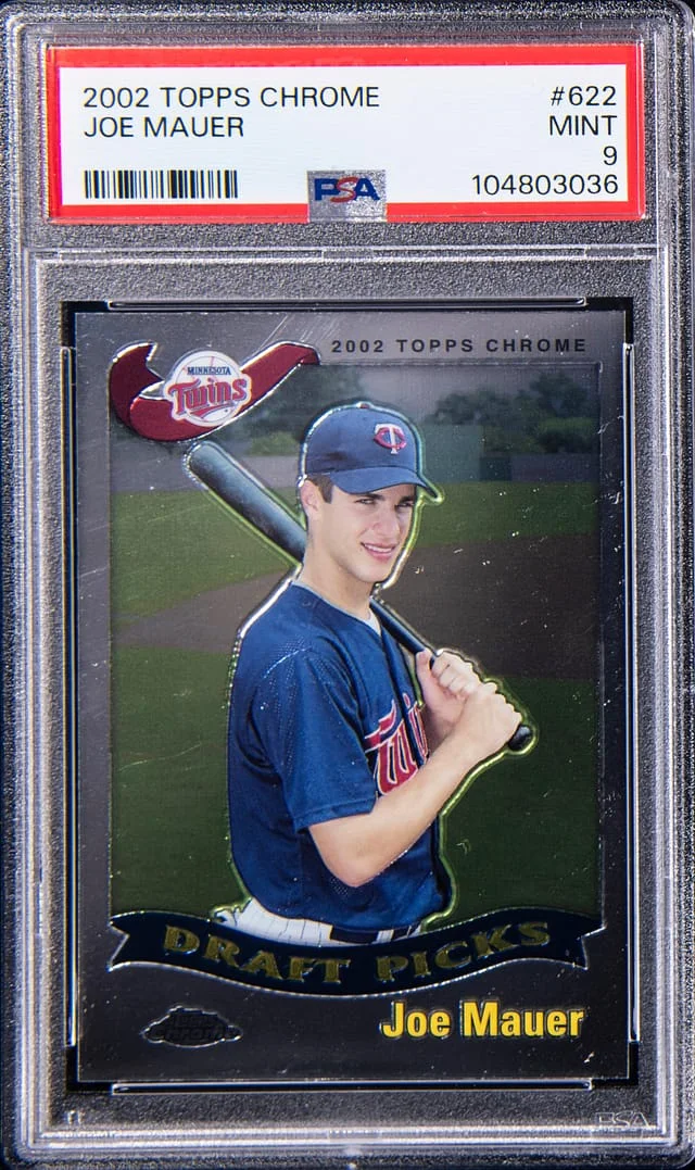 2002 Topps Chrome Joe Mauer #622 card image