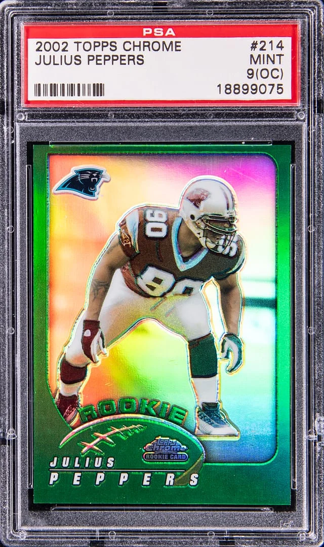 2002 Topps Chrome Julius Peppers #214 card image