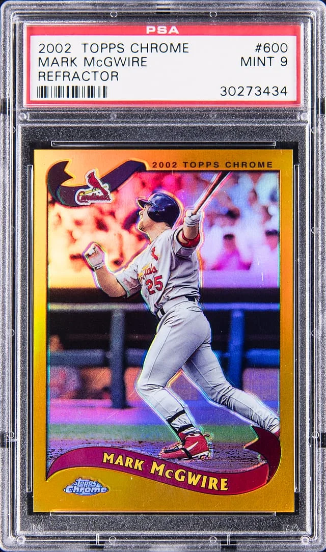 2002 Topps Chrome Mark McGwire Refractor #600 card image