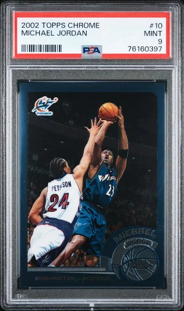 2002 Topps Chrome Michael Jordan #10 card image