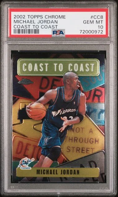 2002 Topps Chrome Michael Jordan Coast To Coast #CC8 card image
