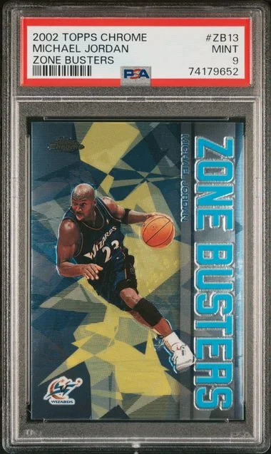 2002 Topps Chrome Michael Jordan Zone Busters #ZB13 card image