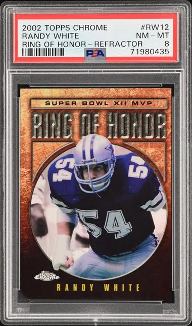 2002 Topps Chrome Randy Ring Of Honor Refractor #Rw12 card image