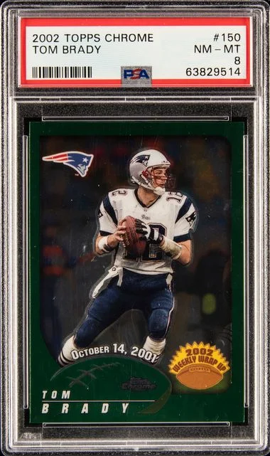 2002 Topps Chrome Tom Brady #150 card image