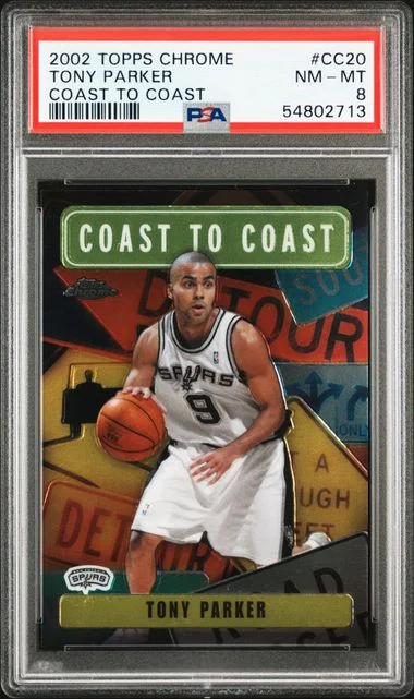 2002 Topps Chrome Tony Parker Coast To Coast #CC20 card image