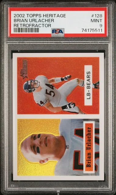 2002 Topps Heritage Brian Urlacher #128 card image