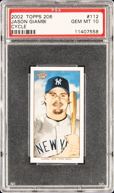 2002 Topps Jason Giambi 206 Cycle #112 card image