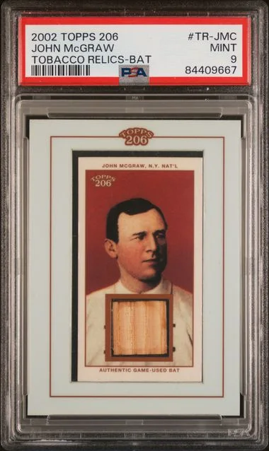 2002 Topps John Mcgraw 206 Tobacco Relics Bat #TR-JMC card image