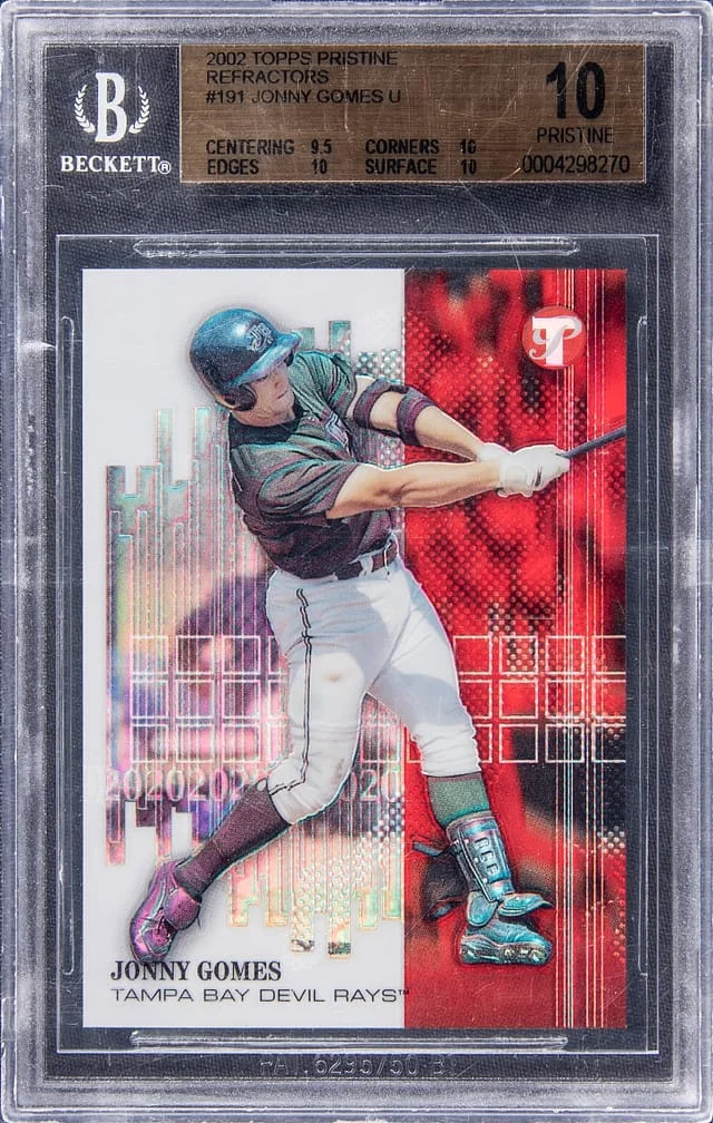 2002 Topps Jonny Gomes Pristine Refractor #191 card image