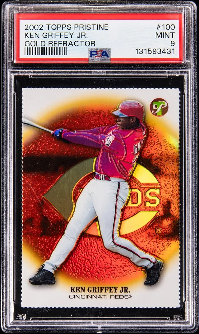 2002 Topps Ken Griffey Jr. Pristine Gold Refractor #100 card image