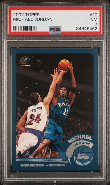 2002 Topps Michael Jordan #10 card image