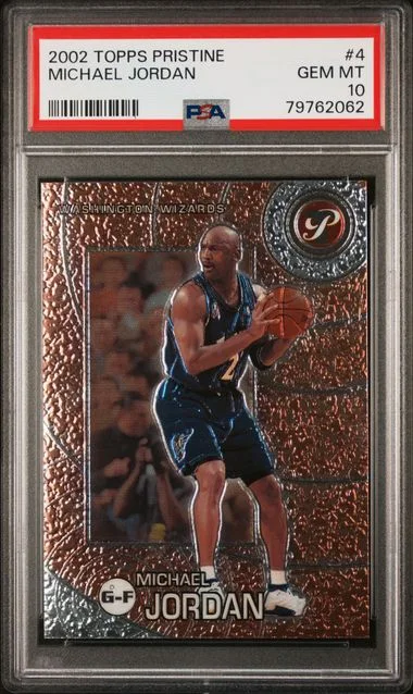 2002 Topps Michael Jordan Pristine #4 card image