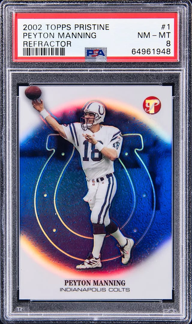 2002 Topps Peyton Manning Pristine Refractor #1 card image