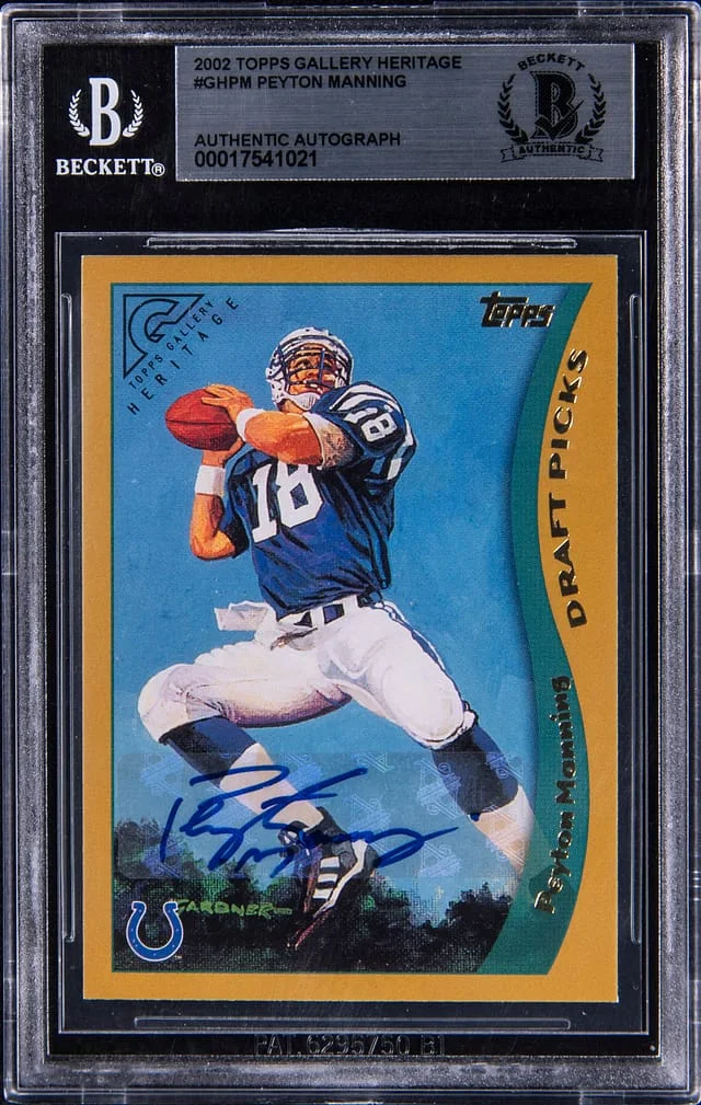 2002 Topps Peyton Manning Gallery Heritage #GHPM card image