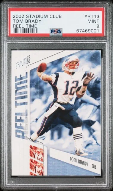 2002 Topps Stadium Club Tom Brady Reel Time #RT13 card image