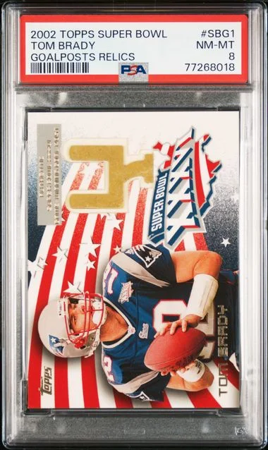2002 Topps Super Tom Brady Bowl Goalposts Relics Goalposts Relics #Sbg1 card image