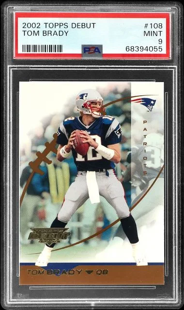 2002 Topps Tom Brady Debut #108 card image