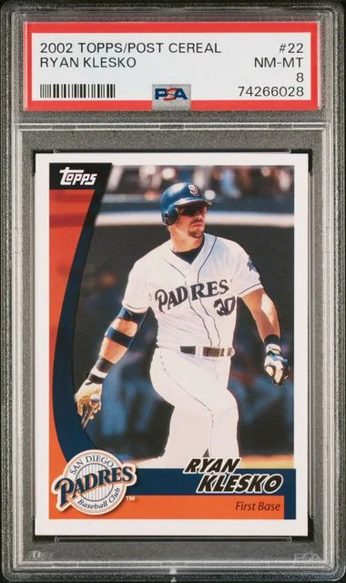 2002 Topps/Post Cereal Ryan Klesko #22 card image