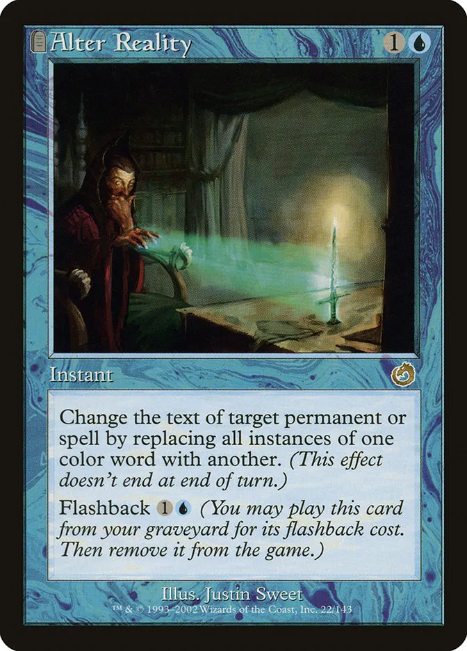 2002 Torment Alter Reality rare #22 unlisted card image