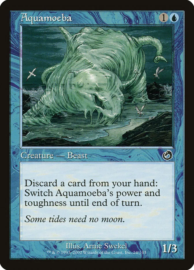 2002 Torment Aquamoeba common #24 unlisted card image