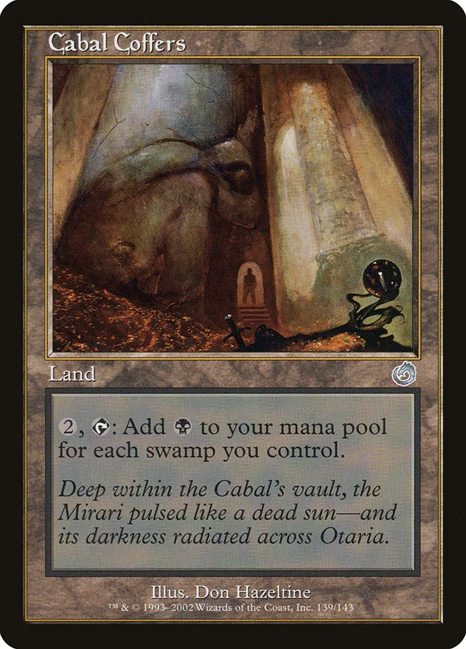 2002 Torment Cabal Coffers uncommon #139 unlisted card image