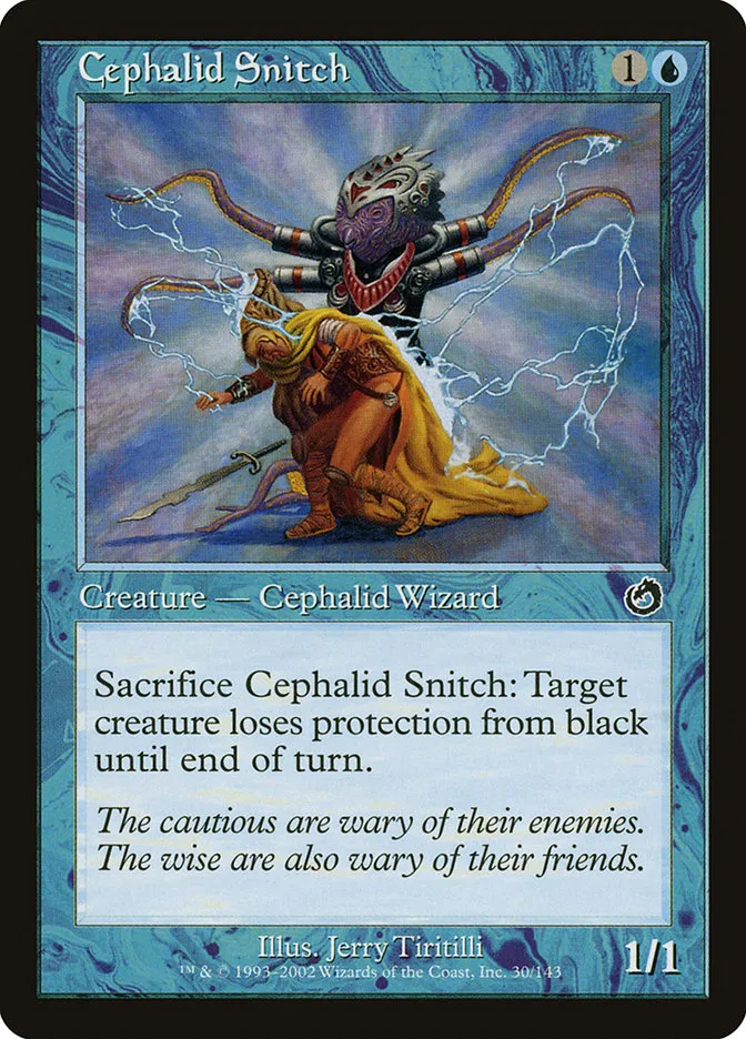 2002 Torment Cephalid Snitch common #30 unlisted card image