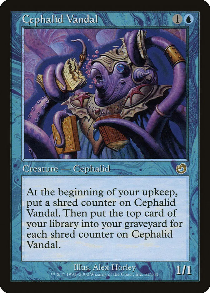 2002 Torment Cephalid Vandal rare #31 unlisted card image