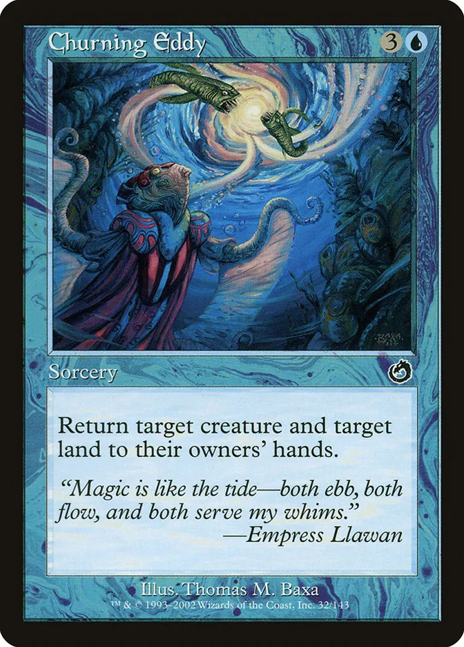 2002 Torment Churning Eddy common #32 unlisted card image