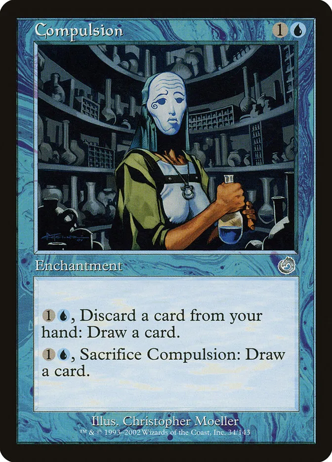 2002 Torment Compulsion uncommon #34 unlisted card image