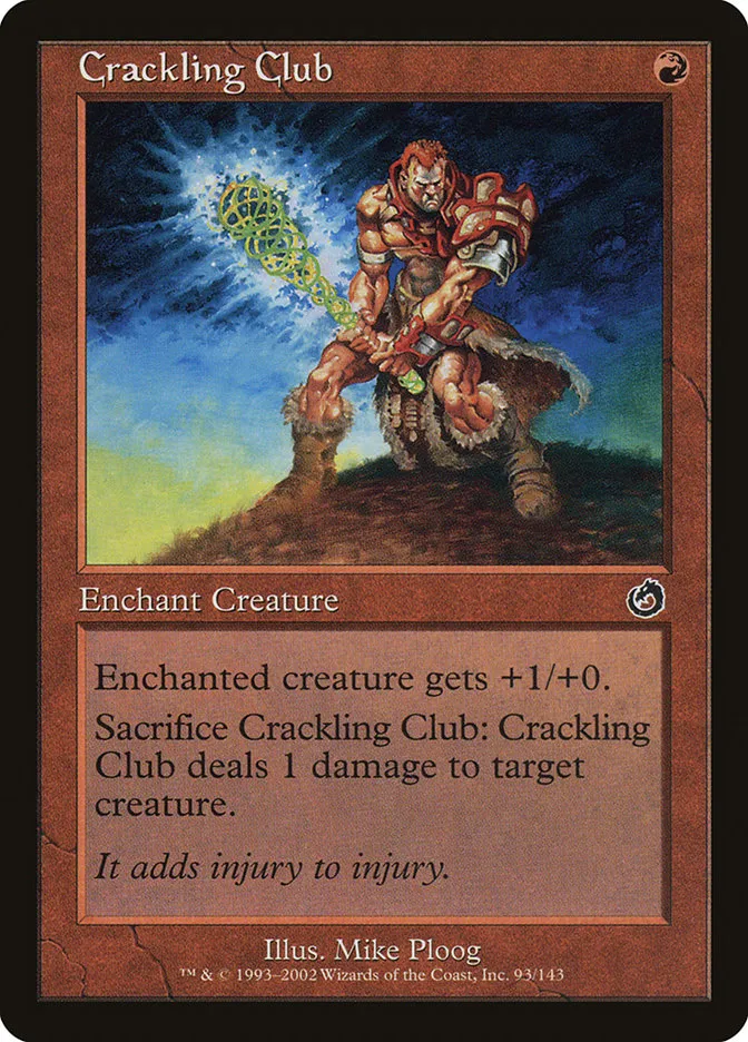 2002 Torment Crackling Club common #93 unlisted card image