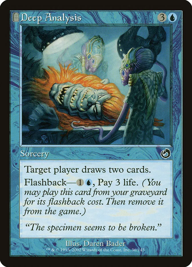 2002 Torment Deep Analysis common #36 unlisted card image
