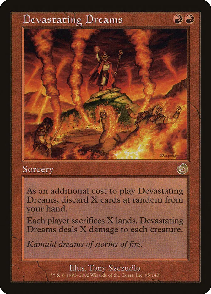 2002 Torment Devastating Dreams rare #95 unlisted card image