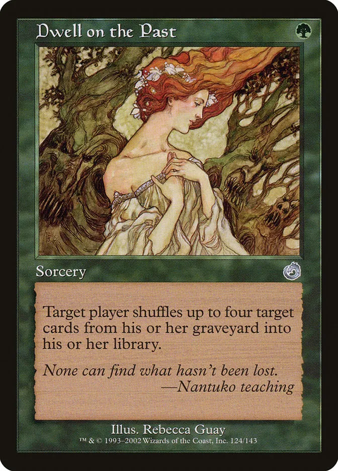 2002 Torment Dwell on the Past uncommon #124 unlisted card image