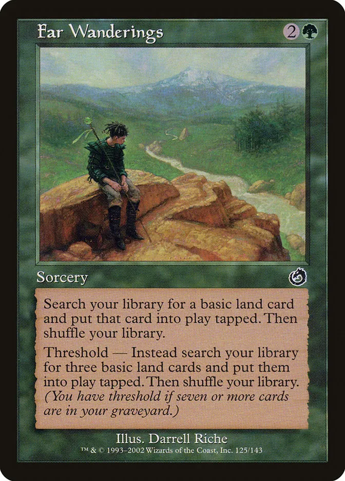 2002 Torment Far Wanderings common #125 unlisted card image