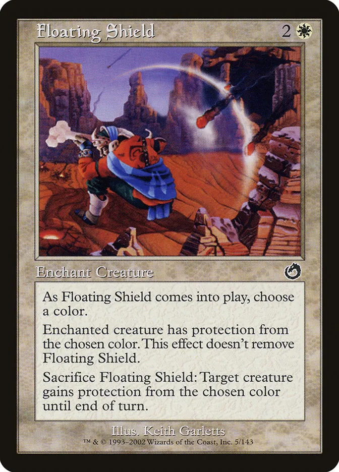 2002 Torment Floating Shield common #5 unlisted card image