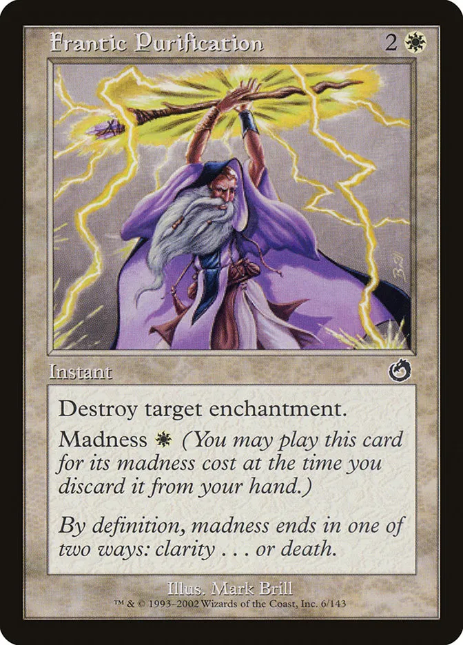 2002 Torment Frantic Purification common #6 unlisted card image