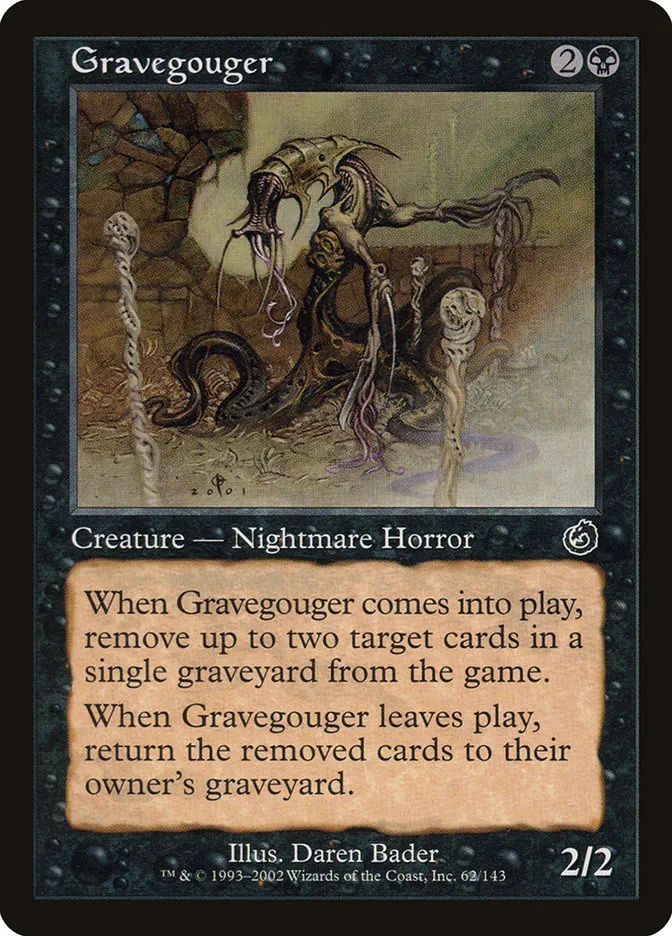 2002 Torment Gravegouger common #62 unlisted card image