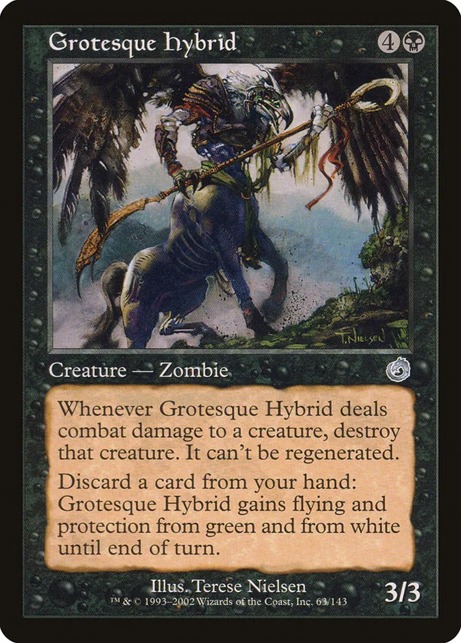 2002 Torment Grotesque Hybrid uncommon #63 unlisted card image