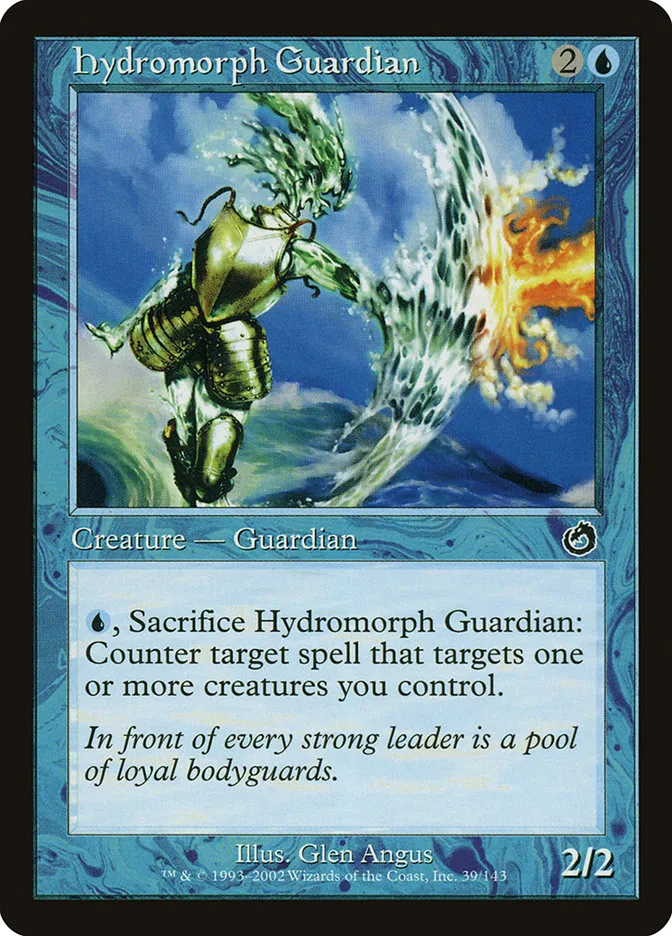 2002 Torment Hydromorph Guardian common #39 unlisted card image