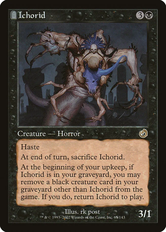 2002 Torment Ichorid rare #65 unlisted card image