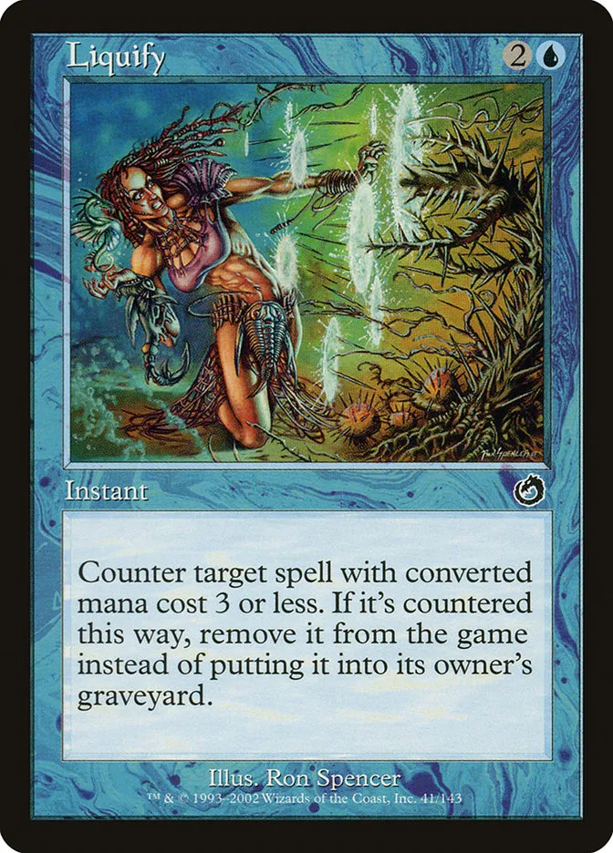 2002 Torment Liquify common #41 unlisted card image