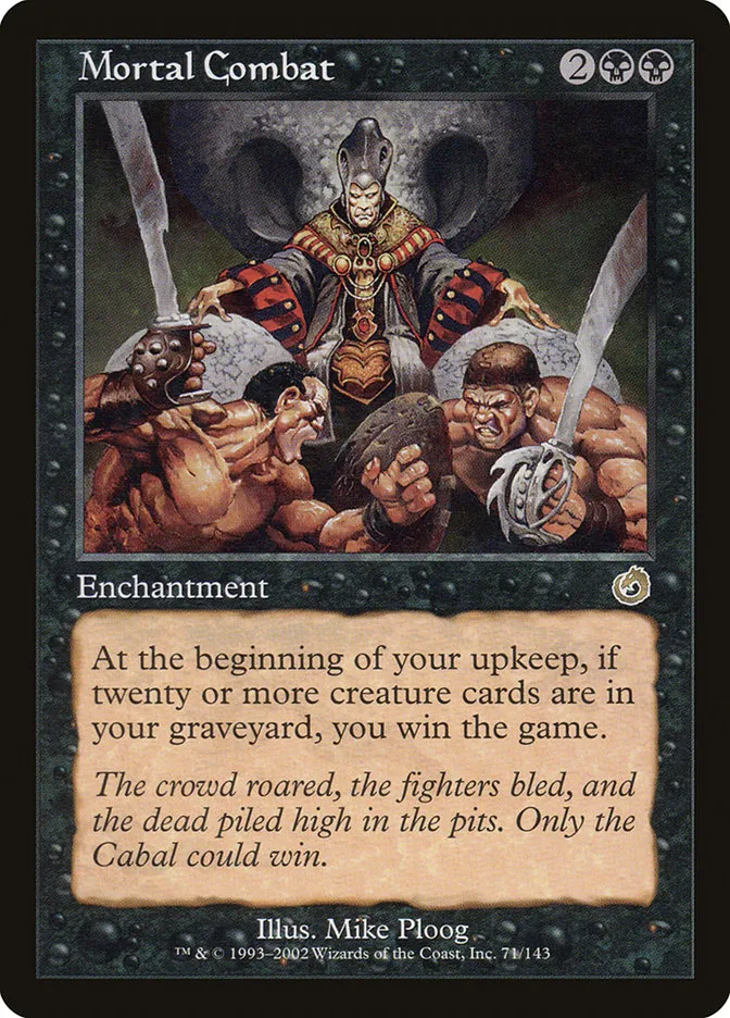 2002 Torment Mortal Combat rare #71 unlisted card image