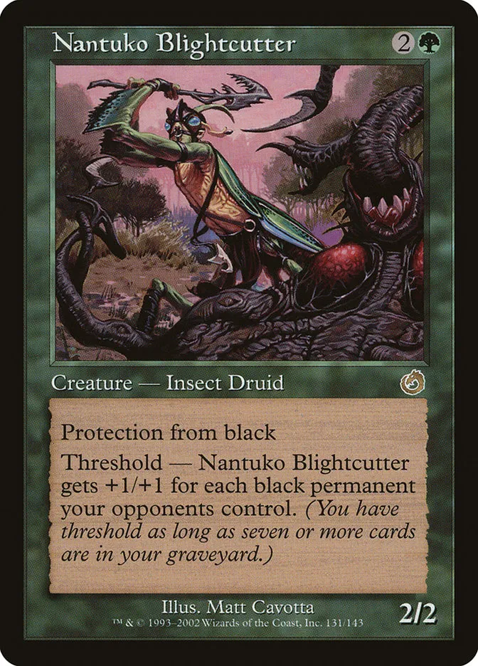 2002 Torment Nantuko Blightcutter rare #131 unlisted card image