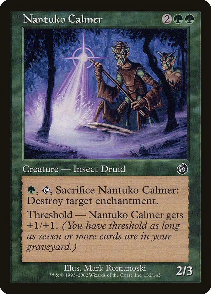 2002 Torment Nantuko Calmer common #132 unlisted card image