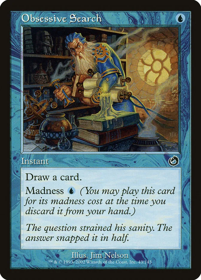 2002 Torment Obsessive Search common #43 unlisted card image
