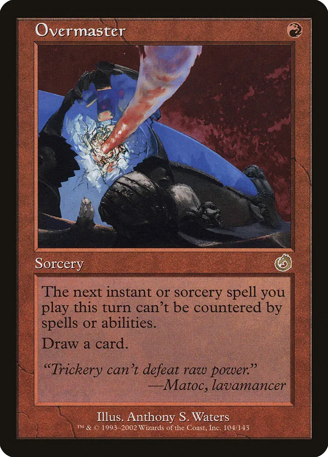 2002 Torment Overmaster rare #104 unlisted card image