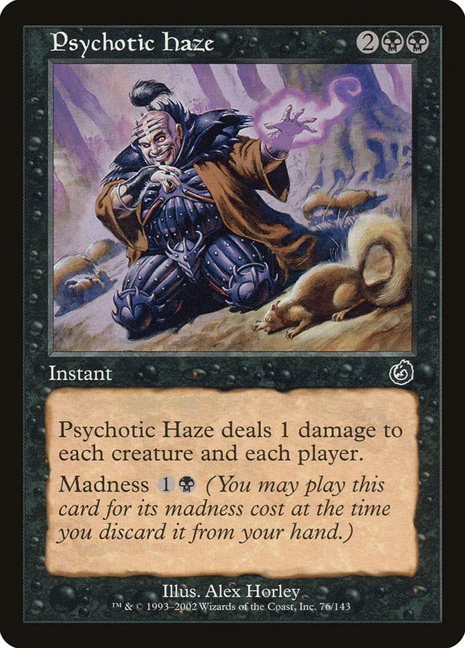 2002 Torment Psychotic Haze common #76 unlisted card image