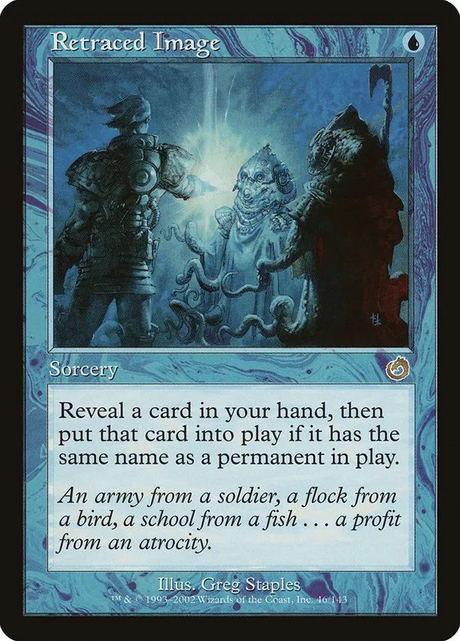 2002 Torment Retraced Image rare #46 unlisted card image