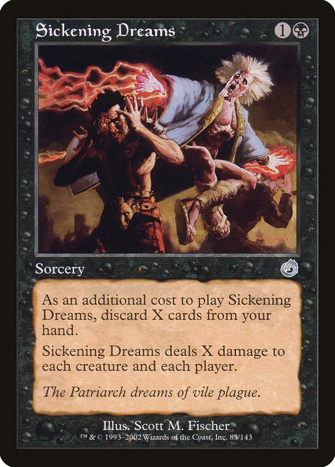 2002 Torment Sickening Dreams uncommon #83 unlisted card image