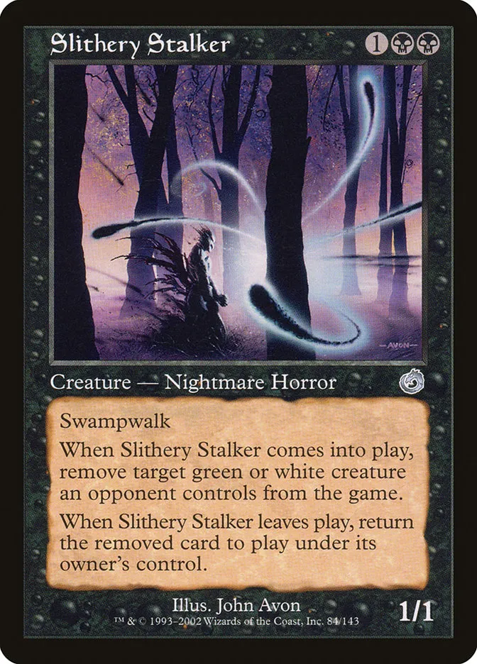 2002 Torment Slithery Stalker uncommon #84 unlisted card image
